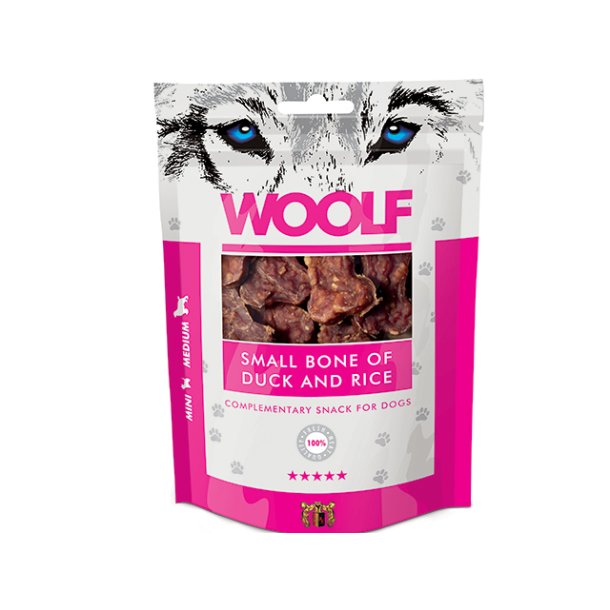 Woolf Small Bone of Duck and Rice 100g