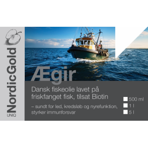 �gir | Fiskeolie vildtfangede fisk tilsat biotin 
