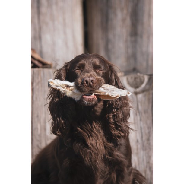 Kaninrer med pels til hund  100g 