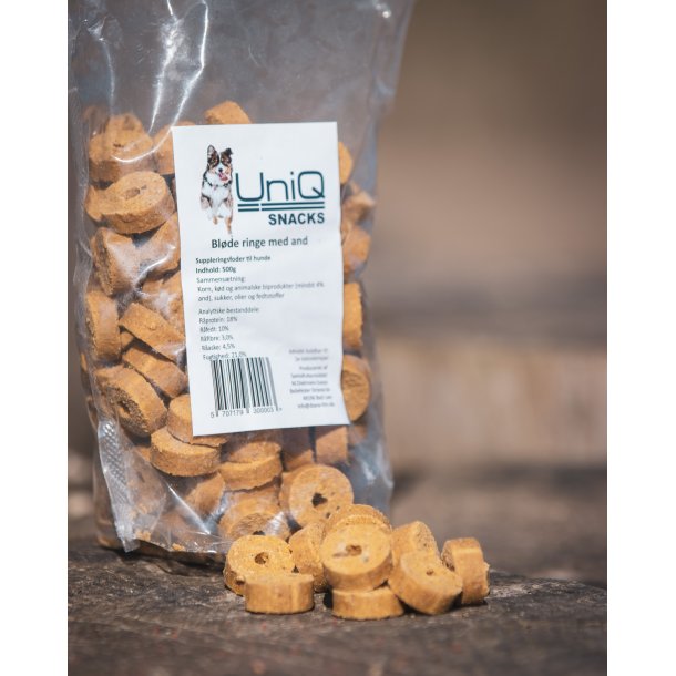 Hundegodbidder med and 500 g 