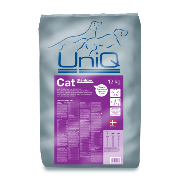 UniQ Cat Sterilized 12 kg [DK]