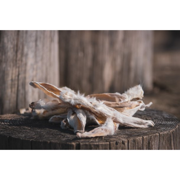 Kaninrer med pels til hund  100g 